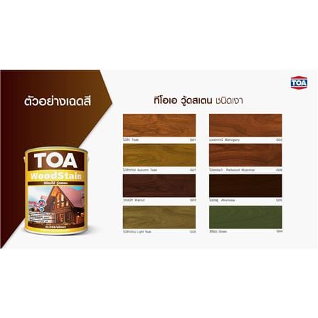 สีย้อมไม้ TOA WOODSTAIN G03 สีวอลนัท เงา 1 แกลลอน_4