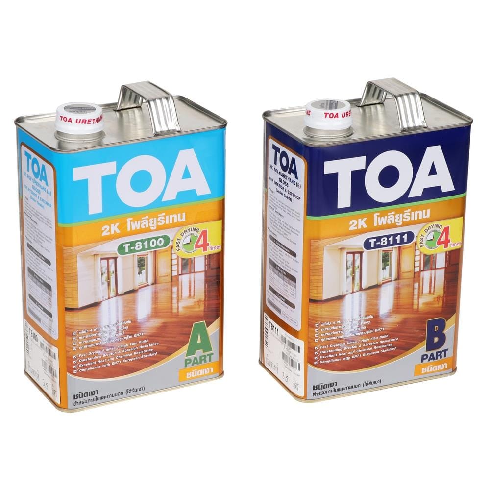 โพลียูรีเทนภายใน TOA T-8100 T-8111 2K PART A+B เงา 7 ลิตร