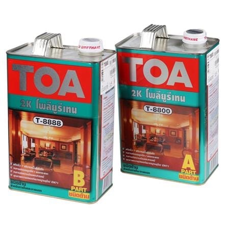 โพลียูรีเทนภายใน TOA T-8000 T-8888 PART A+B 2K ด้าน 7 ลิตร_0