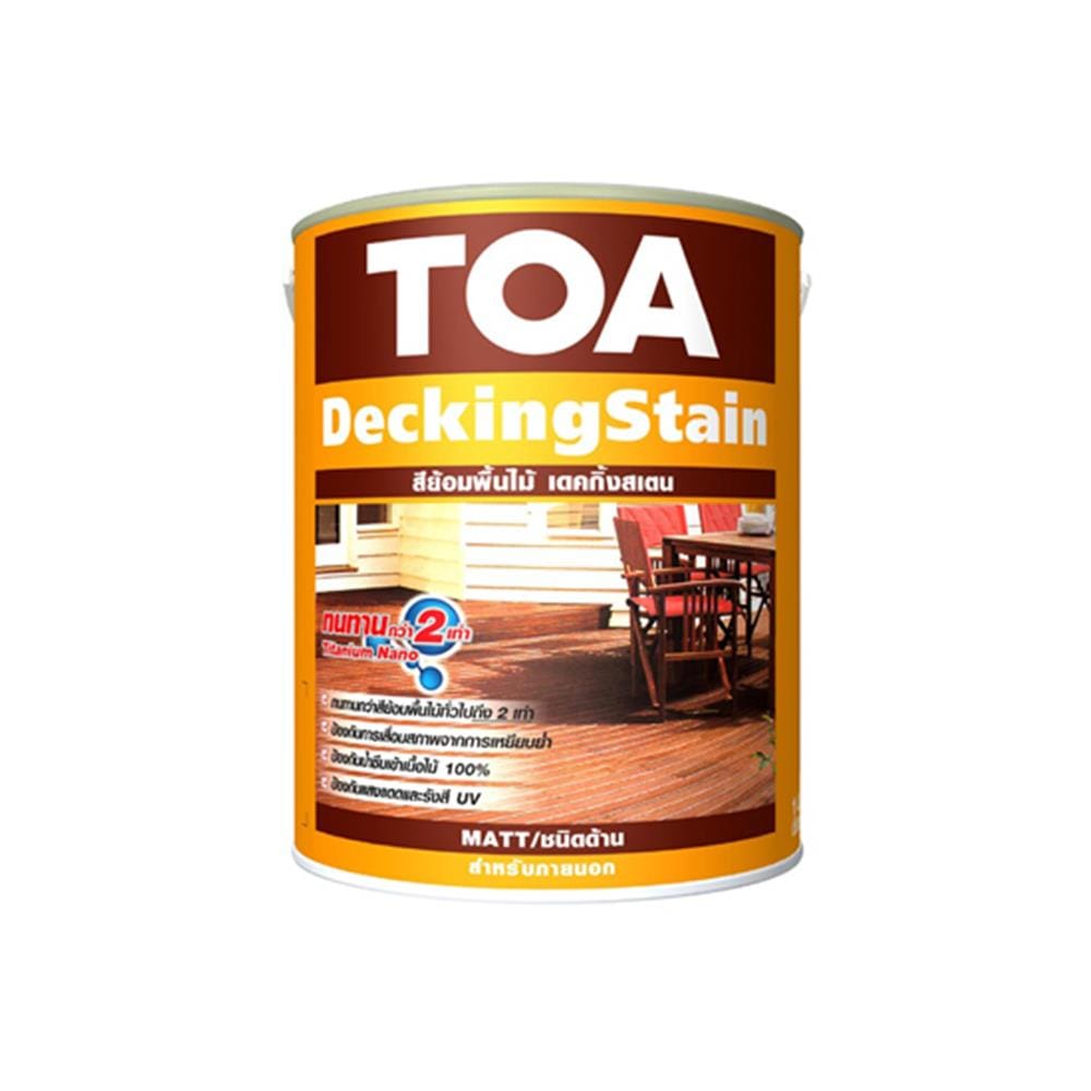 สีย้อมไม้ TOA WOODSTAIN G02 สีมะฮอกกะนี เงา 1/4 แกลลอน
