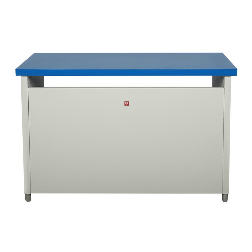 โต๊ะทำงานเหล็ก LUCKY WORLD KDS-120-RG 120 ซม. สีน้ำเงิน