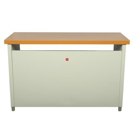 โต๊ะทำงานเหล็ก LUCKY WORLD KDS-120-EG 120 ซม. สีน้ำตาล_1