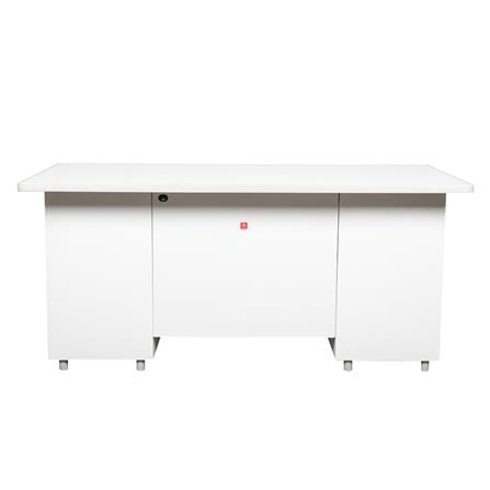 โต๊ะทำงานเหล็ก LUCKY WORLD DX-52-33-TG 159.5 ซม. สีเทาทราย_2