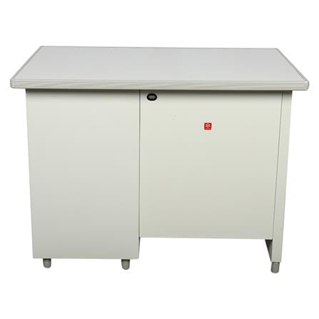 โต๊ะทำงานเหล็ก LUCKY WORLD DX-40-3-EG 120 ซม. สีน้ำตาล_2