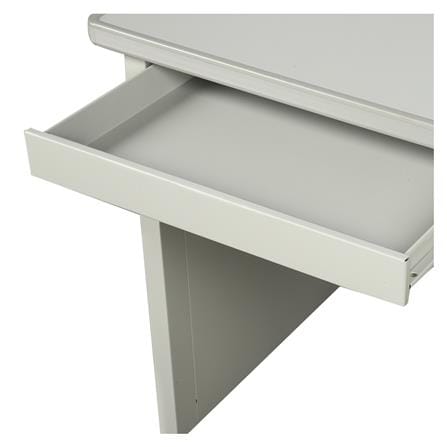 โต๊ะทำงานเหล็ก LUCKY WORLD DX-40-3-EG 120 ซม. สีน้ำตาล_4