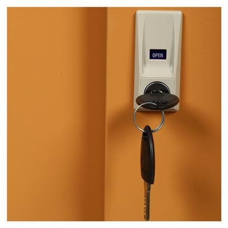ตู้เหล็กบานเลื่อนทึบ LUCKY WORLD KSS-150-EG สีน้ำตาล_4