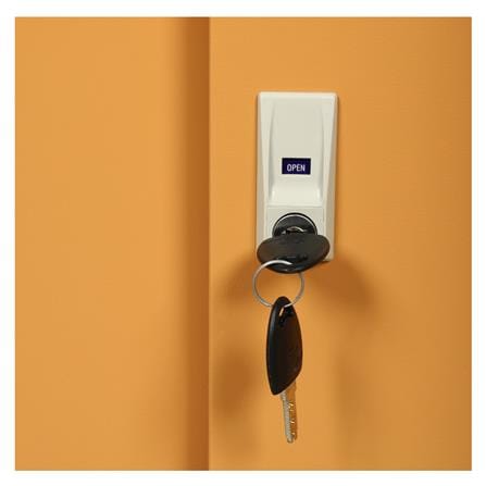 ตู้เหล็กบานเลื่อนทึบ LUCKY WORLD KSS-120-EG สีน้ำตาล_3