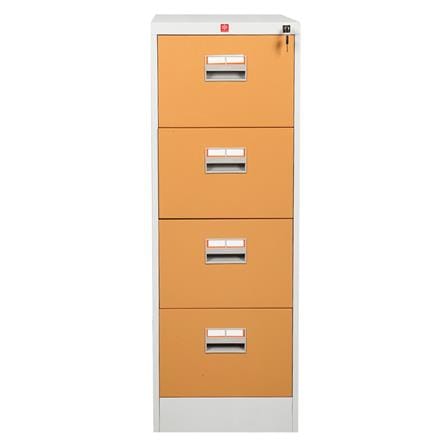 ตู้ลิ้นชักเหล็ก 4 ลิ้นชัก LUCKY WORLD KCDX-4-EG สีน้ำตาล_1