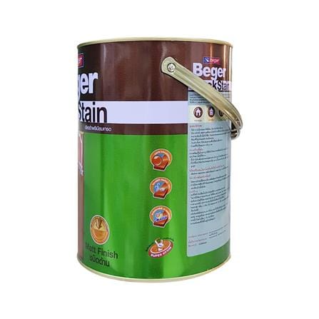 สีย้อมพื้นไม้ BEGER DeckStain 3905 ด้าน 1 แกลลอน สีไม้แดง_2