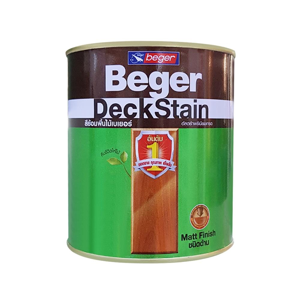 สีย้อมพื้นไม้ BEGER DECKSTAIN 3900 สีใส ด้าน 1/4 แกลลอน