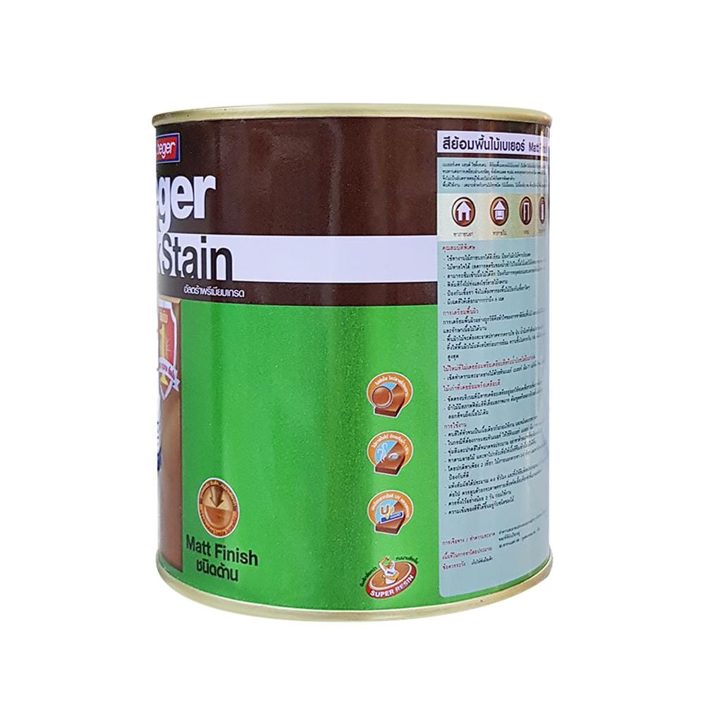 สีย้อมพื้นไม้ BEGER DECKSTAIN 3900 สีใส ด้าน 1/4 แกลลอน