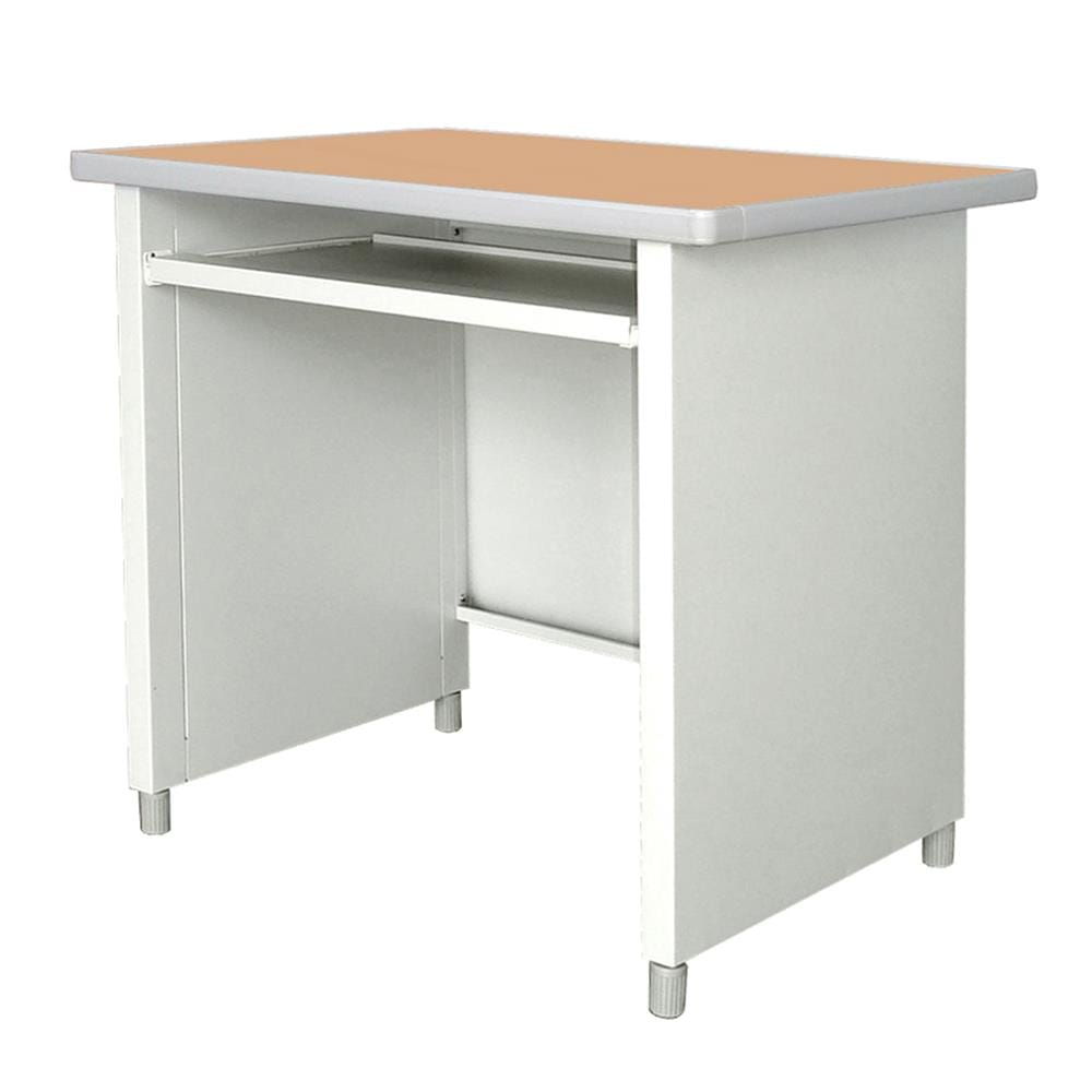 โต๊ะคอมพิวเตอร์เหล็ก LUCKY WORLD KCP-590C-TG 80 ซม. สีเทาทราย