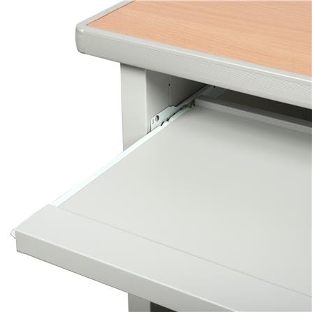 โต๊ะคอมพิวเตอร์เหล็ก LUCKY WORLD KCP-590C-TG 80 ซม. สีเทาทราย_2
