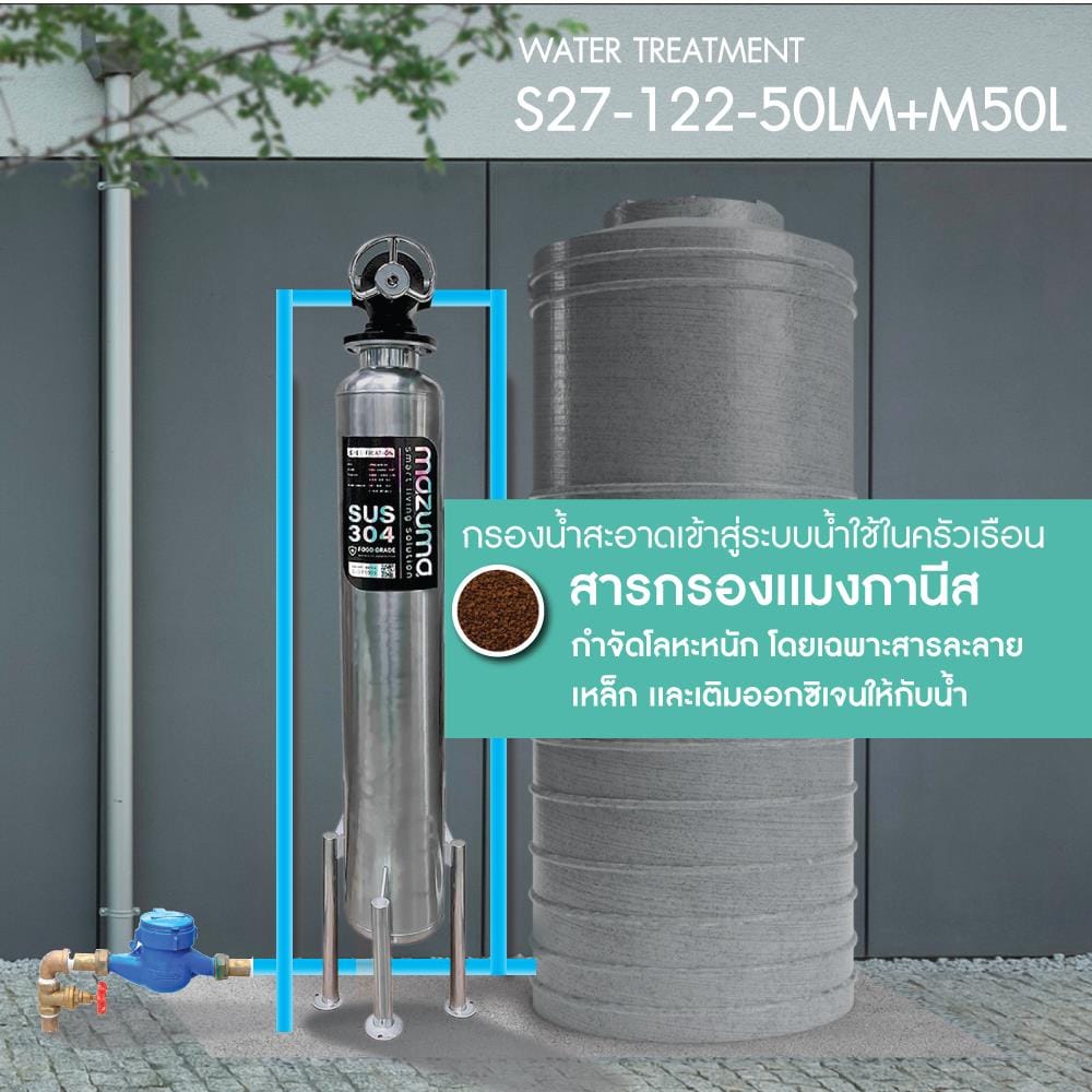 เครื่องกรองน้ำใช้ MAZUMA S27 MTP SL-MG50L