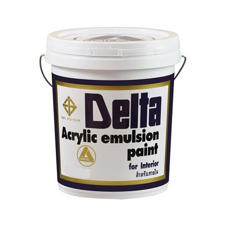 สีน้ำทาภายใน DELTA สีเทา ด้าน 5 แกลลอน_0