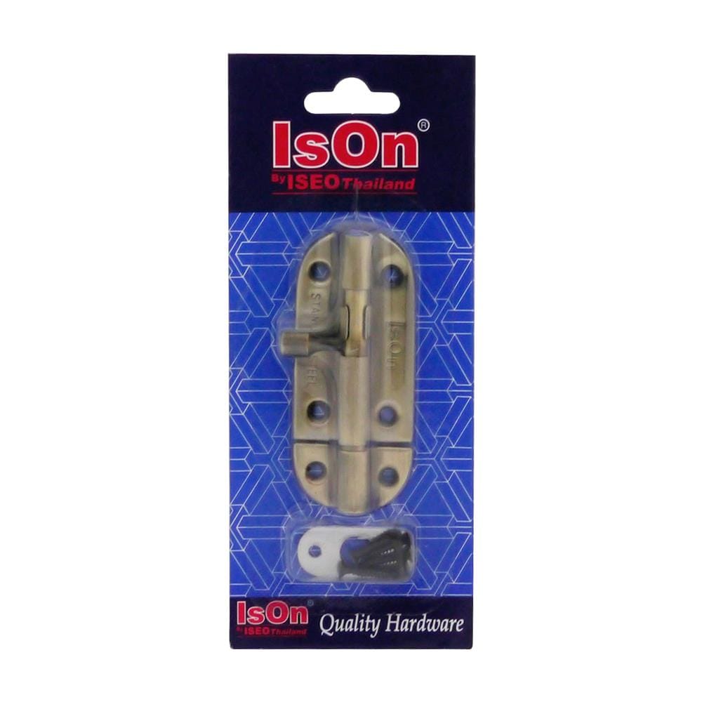 กลอนทั่วไป ISON 148 2 นิ้ว สีทองเหลืองรมดำ