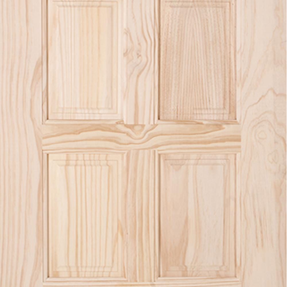 ประตูไม้สนนิวซีแลนด์ MODERN DOORS L.116-8 80X200 ซม. สีธรรมชาติ ไม่เจาะลูกบิด
