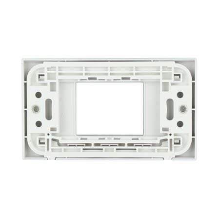 หน้ากาก 2 ช่องกลาง PANASONIC WEG68029MW สีเงิน_1