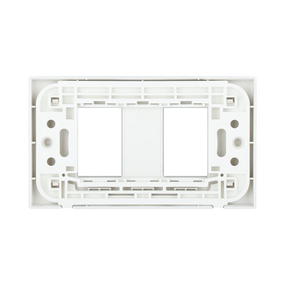 หน้ากาก 2 ช่อง PANASONIC WEG6802MW สีเงิน
