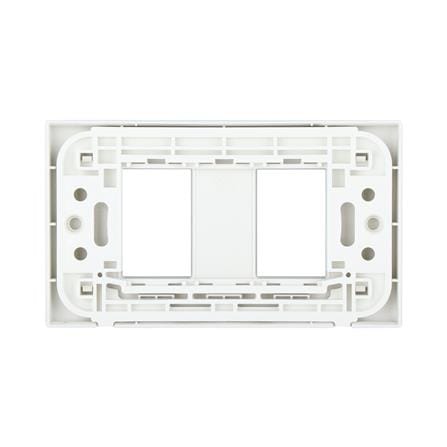 หน้ากาก 2 ช่อง PANASONIC WEG6802MW สีเงิน_1