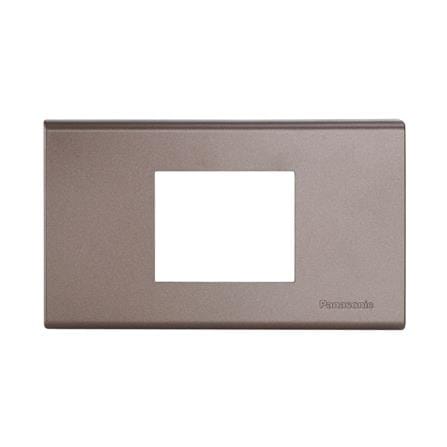 หน้ากาก 2 ช่องกลาง PANASONIC WEG68029MA สีน้ำตาล