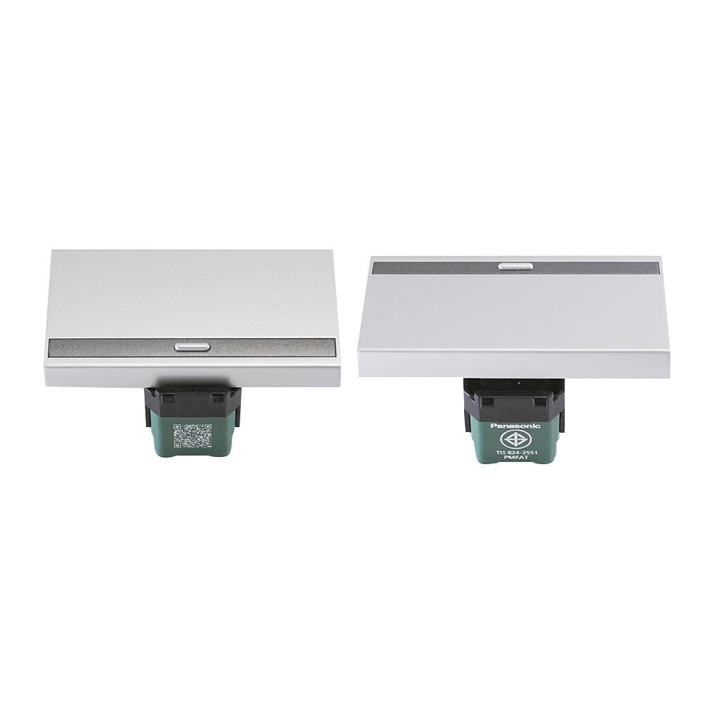สวิตช์ 1 ทาง 3 ช่อง PANASONIC WEG5511 MW สีเงิน