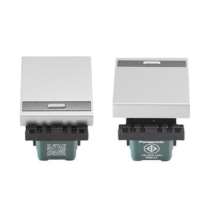 สวิตช์ 1 ทาง 1.5 ช่อง PANASONIC WEG5521 MW สีเงิน_3