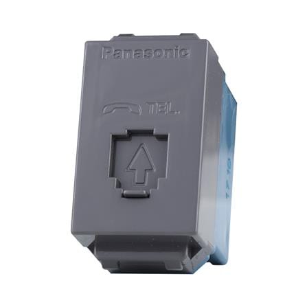 เต้ารับโทรศัพท์ PANASONIC 6P/4C WEG2164 H สีเทา_1