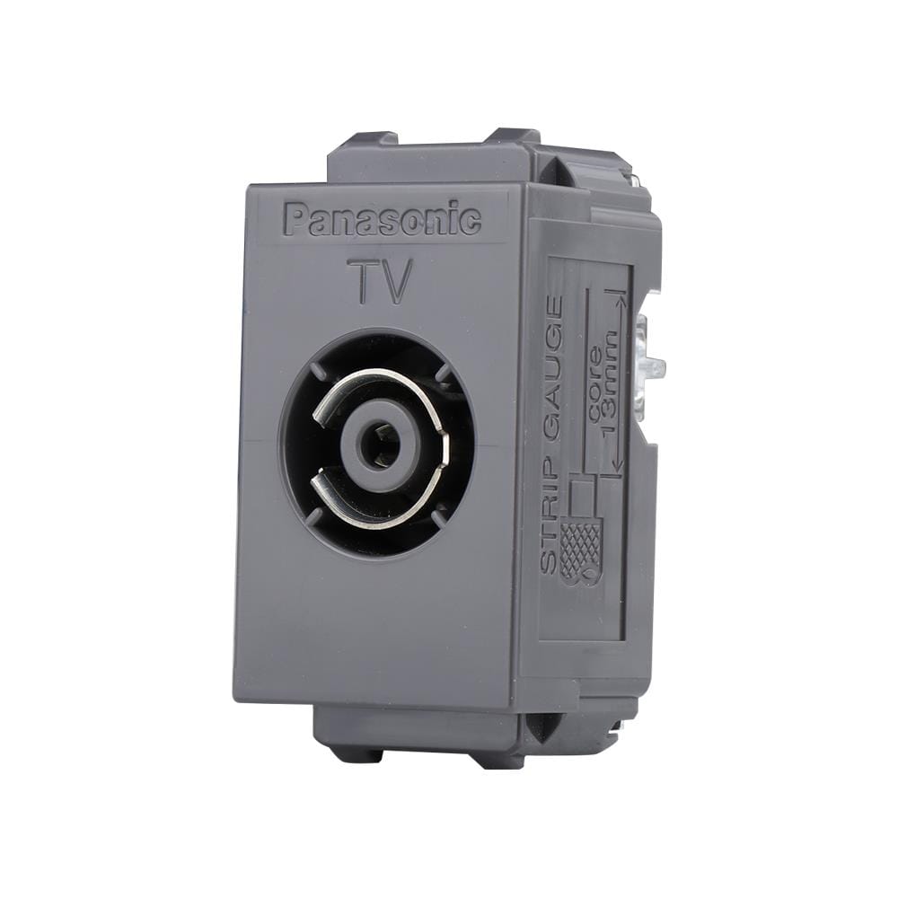 เต้ารับโทรทัศน์ 75 โอห์ม PANASONIC WEG2501 H สีเทา