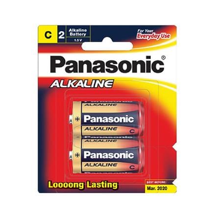 ถ่านอัลคาไลน์ PANASONIC C LR14T แพ็ก 2 ก้อน_0
