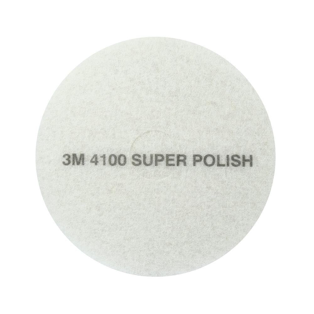 แผ่นสก๊อตไบรท์ขัดเงา 3M Z052-0070 16 นิ้ว สีขาว