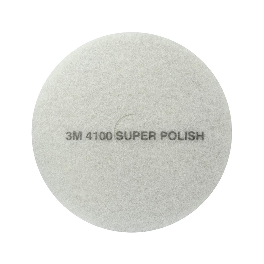 แผ่นสก๊อตไบรท์ขัดเงา 3M Z052-0120 18 นิ้ว สีขาว