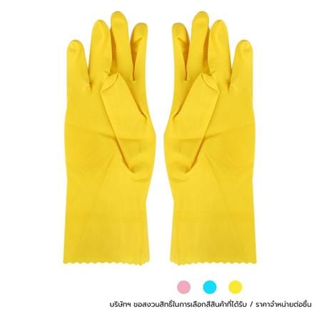 ถุงมือยาง POLY-BRITE COMFORT SIZE L คละสี_0