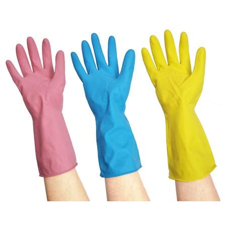 ถุงมือยาง POLY-BRITE COMFORT SIZE L คละสี_1