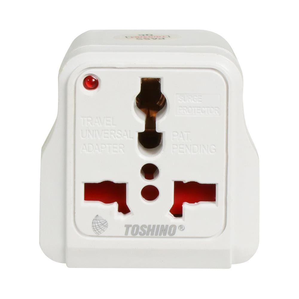 ปลั๊กแปลง 2 ขาแบน TOSHINO DD-P2S สีขาว