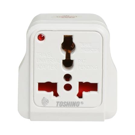 ปลั๊กแปลง 2 ขาแบน TOSHINO DD-P2S สีขาว_0