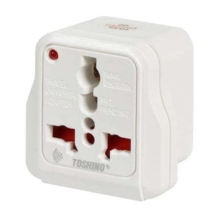 ปลั๊กแปลง 2 ขาแบน TOSHINO DD-P2S สีขาว_1