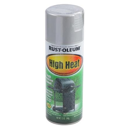 SPRAY PAINT RUST-OLEUM HIGH HEAT SILVER 12OZ