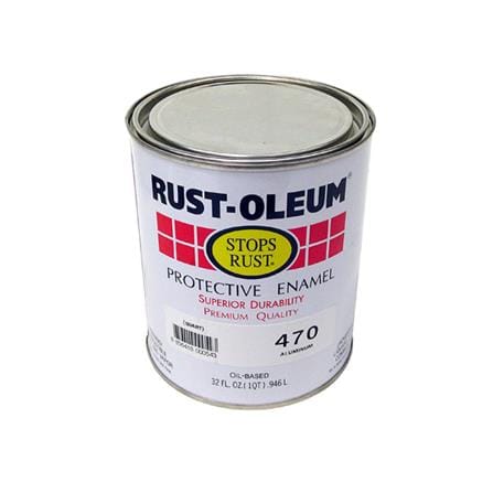 สีน้ำมัน RUST-OLEUM 470-4 สีเงิน เงา 1/4 แกลลอน_0