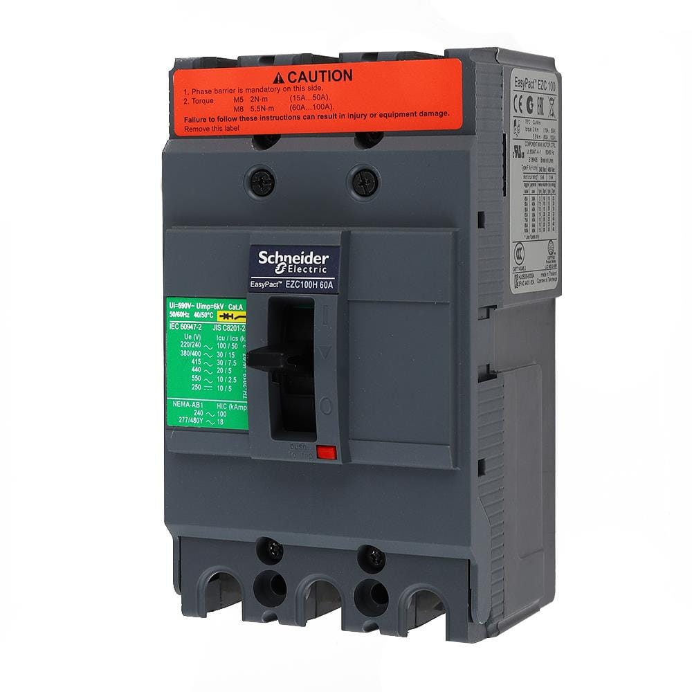 เมนเซอร์กิตเบรกเกอร์ 60 แอมป์ 3 เฟส SCHNEIDER รุ่น EZC100H3060T