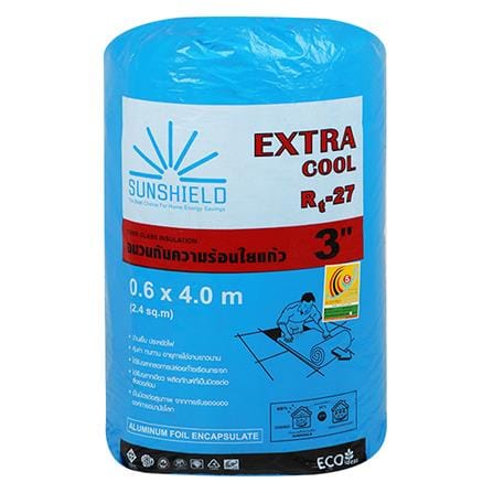 ฉนวนใยแก้วกันความร้อน SUNSHIELD หนา 3 นิ้ว 0.6X4 ม...