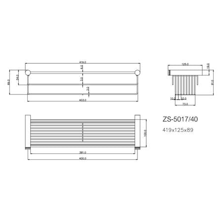 ตะแกรงวางของ WS ZS-5017-40 สเตนเลส_1