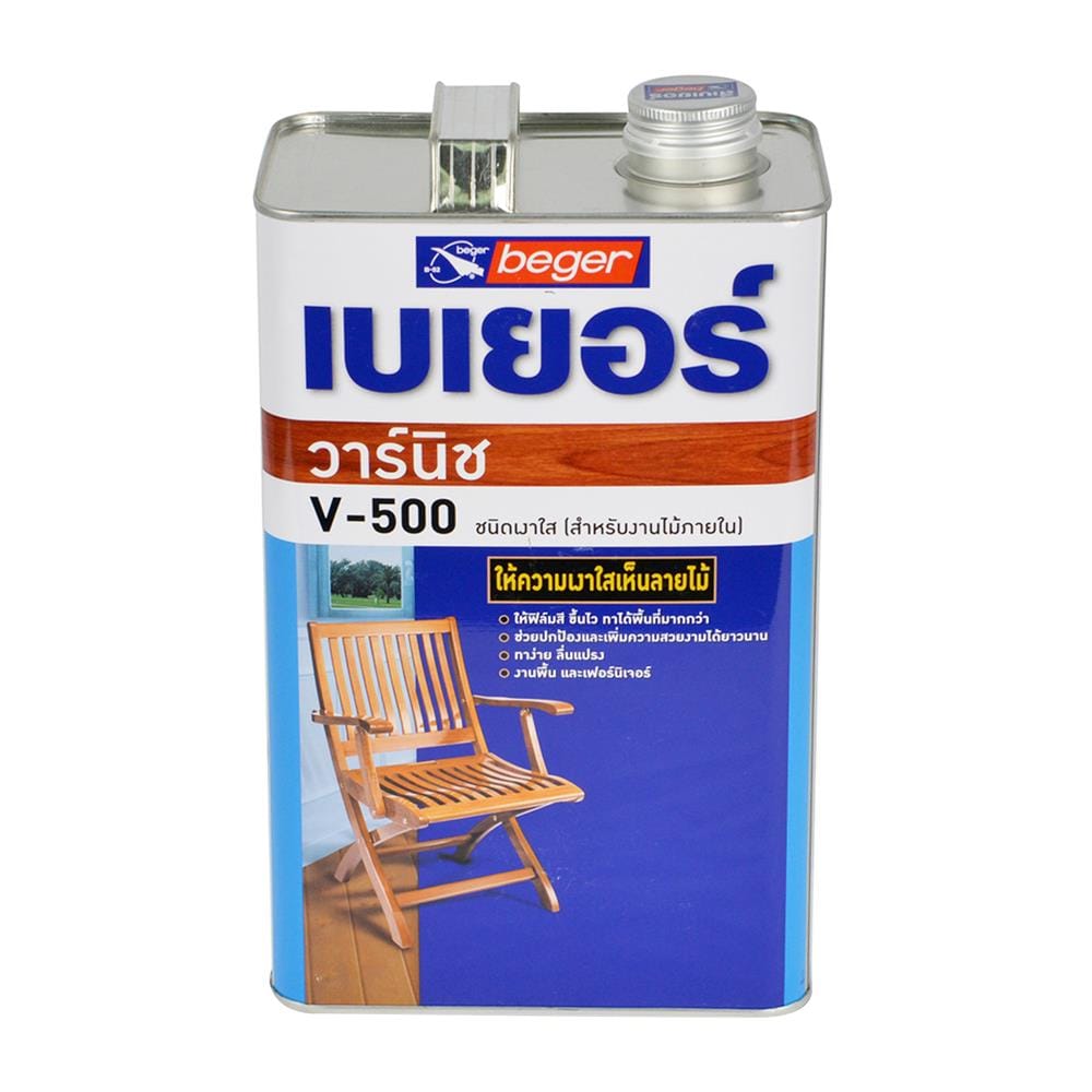วานิชภายใน ชนิดเงา BEGER V500  (1 แกลลอน)