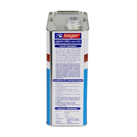 วานิชภายใน ชนิดเงา BEGER V500  (1 แกลลอน)_2
