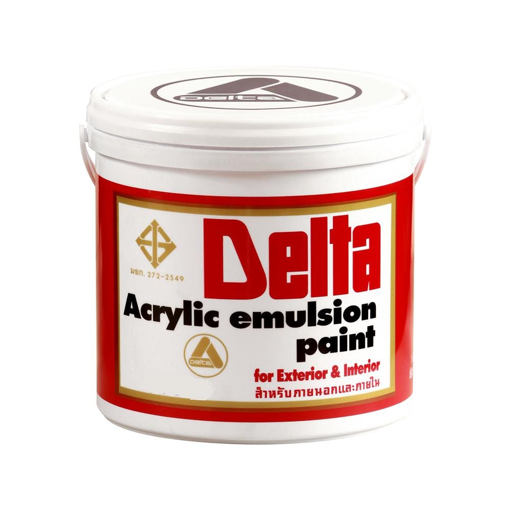 สีน้ำทาภายนอก DELTA #199 สีขาว ด้าน 1 แกลลอน