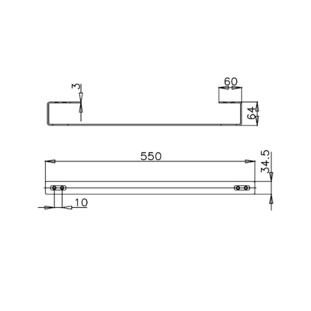 ราวแขวนผ้า COTTO CT032(HM) สเตนเลส