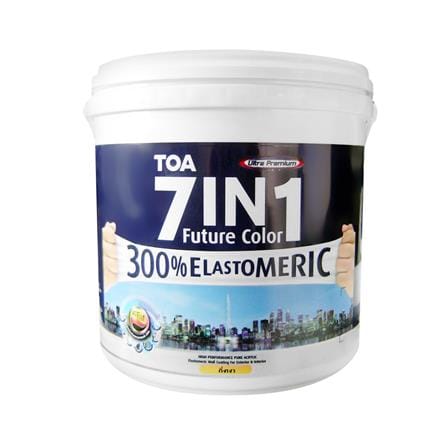 สีน้ำทาภายนอก TOA 7 IN 1 BASE D กึ่งเงา 10 ลิตร