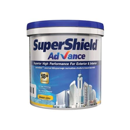 สีน้ำทาภายนอก ชนิดเนียน TOA SUPERSHIELD ADVANCE BASE D 1/4 แกลลอน