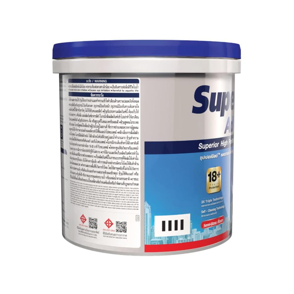 สีน้ำทาภายนอก ชนิดกึ่งเงา TOA SUPERSHIELD ADVANCE BASE B 1 แกลลอน