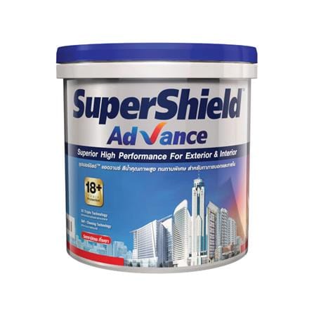 สีน้ำทาภายนอก ชนิดกึ่งเงา TOA SUPERSHIELD ADVANCE BASE B 1 แกลลอน_0